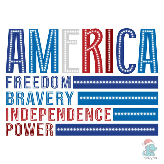 Retro America 4th of July - DTF Transfer