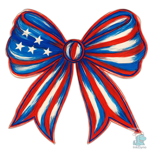 4th of July Coquette Bow - DTF Transfer
