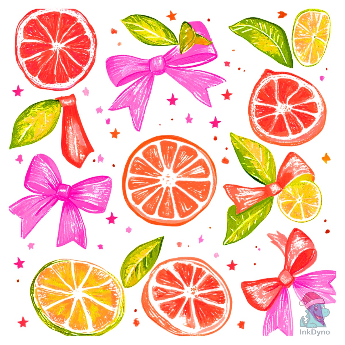Brushtroke Lemonade Coquette Bow