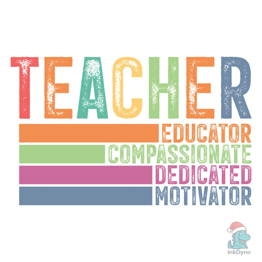 Retro Teacher Design Teacher - DTF Transfer