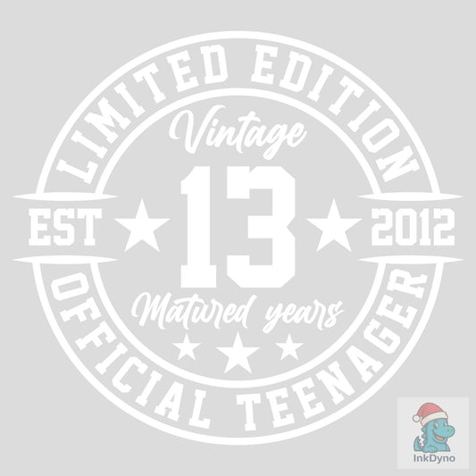 LIMITED EDITION VINTAGE EST 2012 13 MATU - DTF Transfer