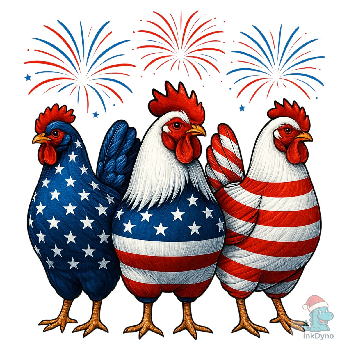 Patriotic USA Chicken Funny American