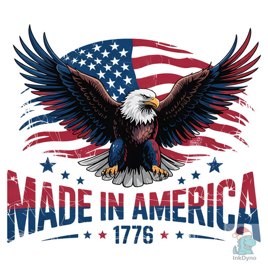Made in America Eagle 4th of July - DTF Transfer