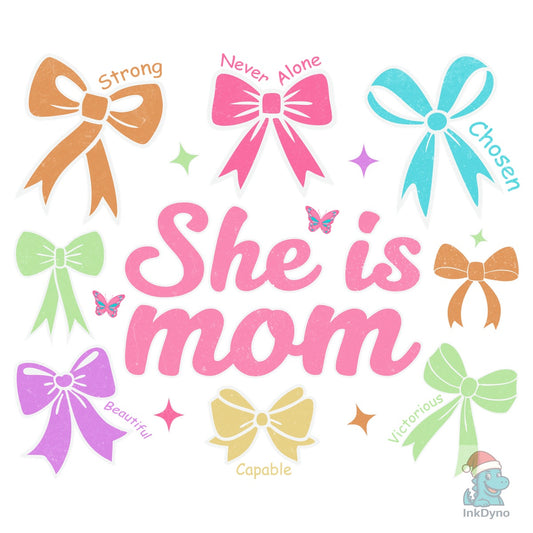 Beautiful Strong Chosen She is Mom - DTF Transfer