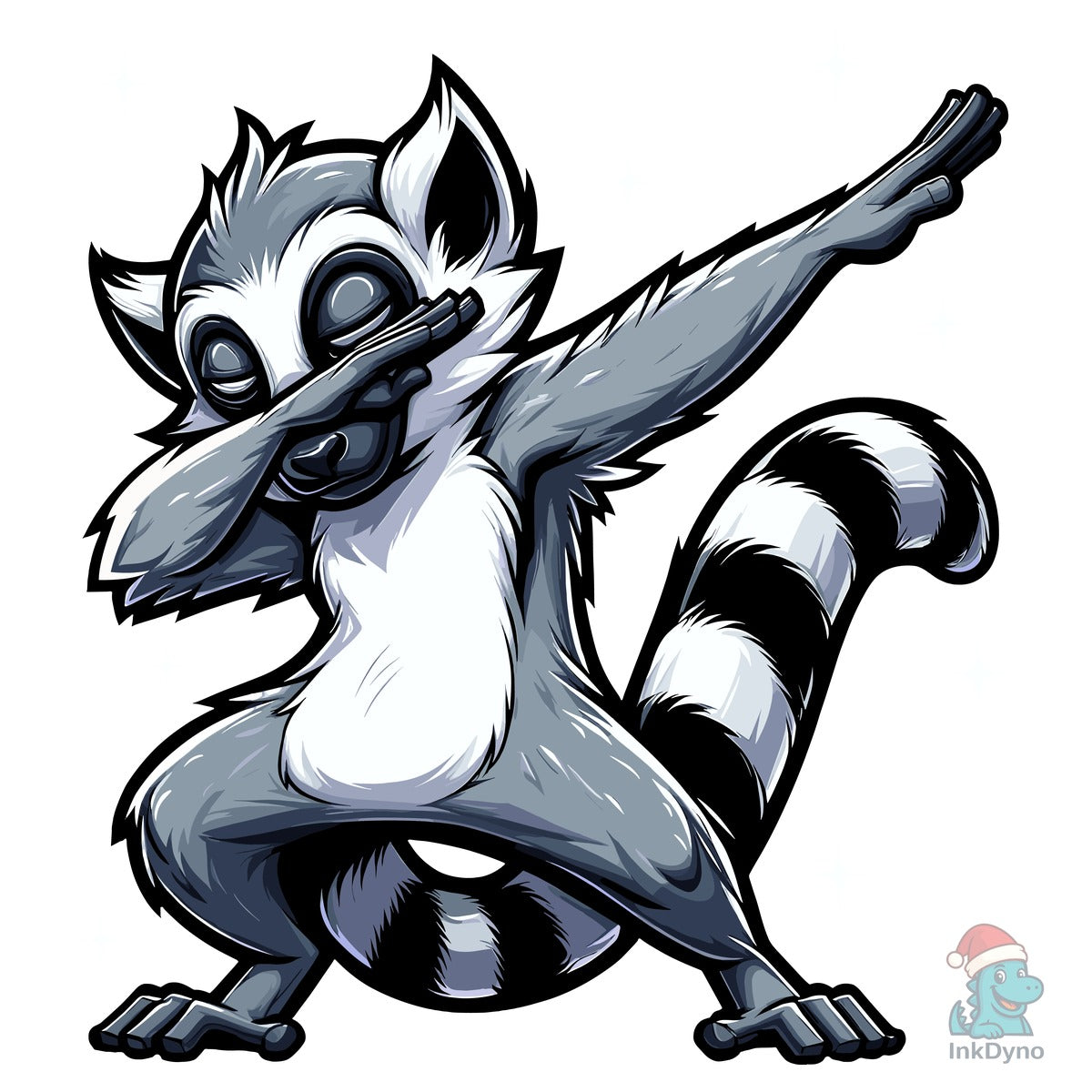 Dabbing Lemur Cool Animal