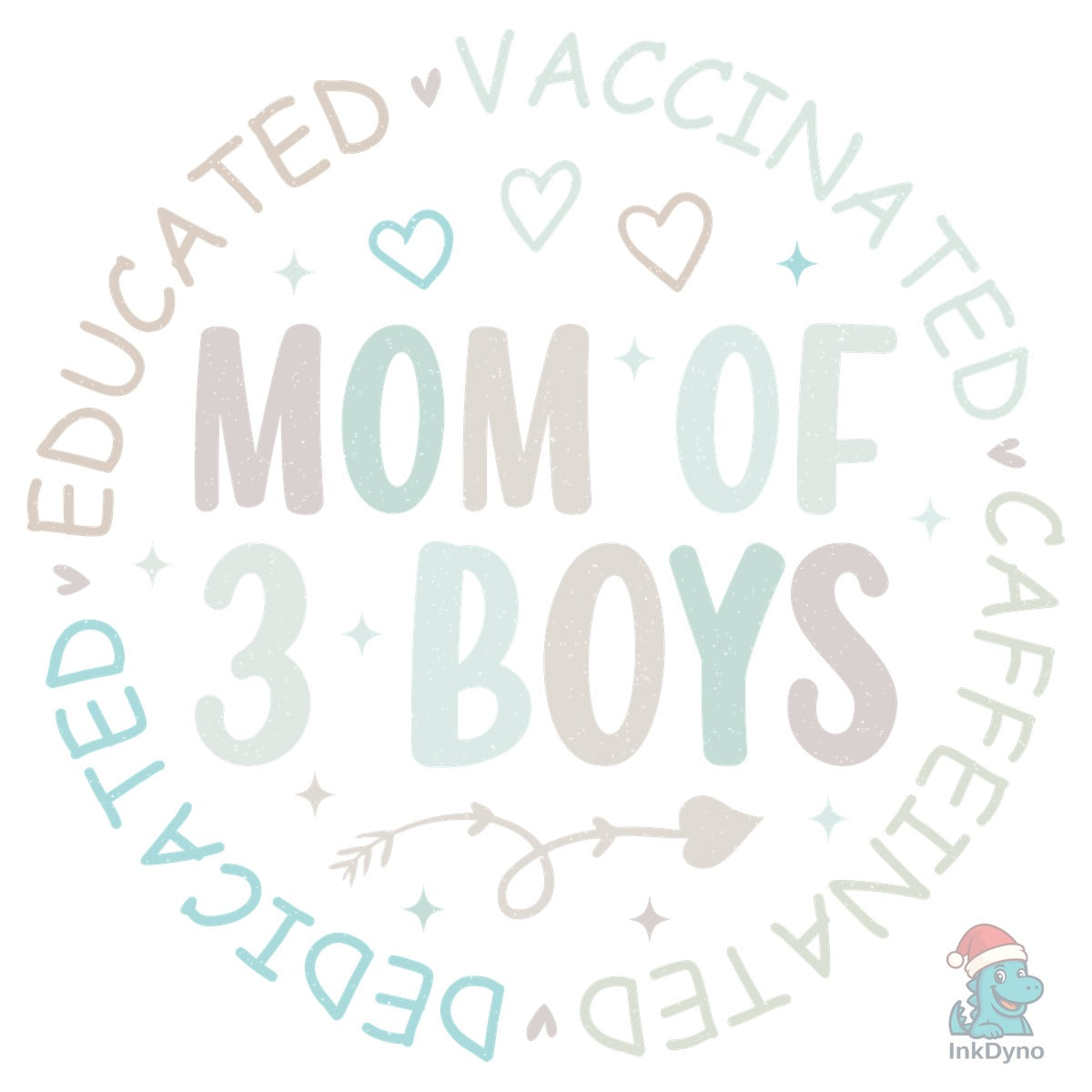 Dedicated Mom of Three Boys Boy Mom