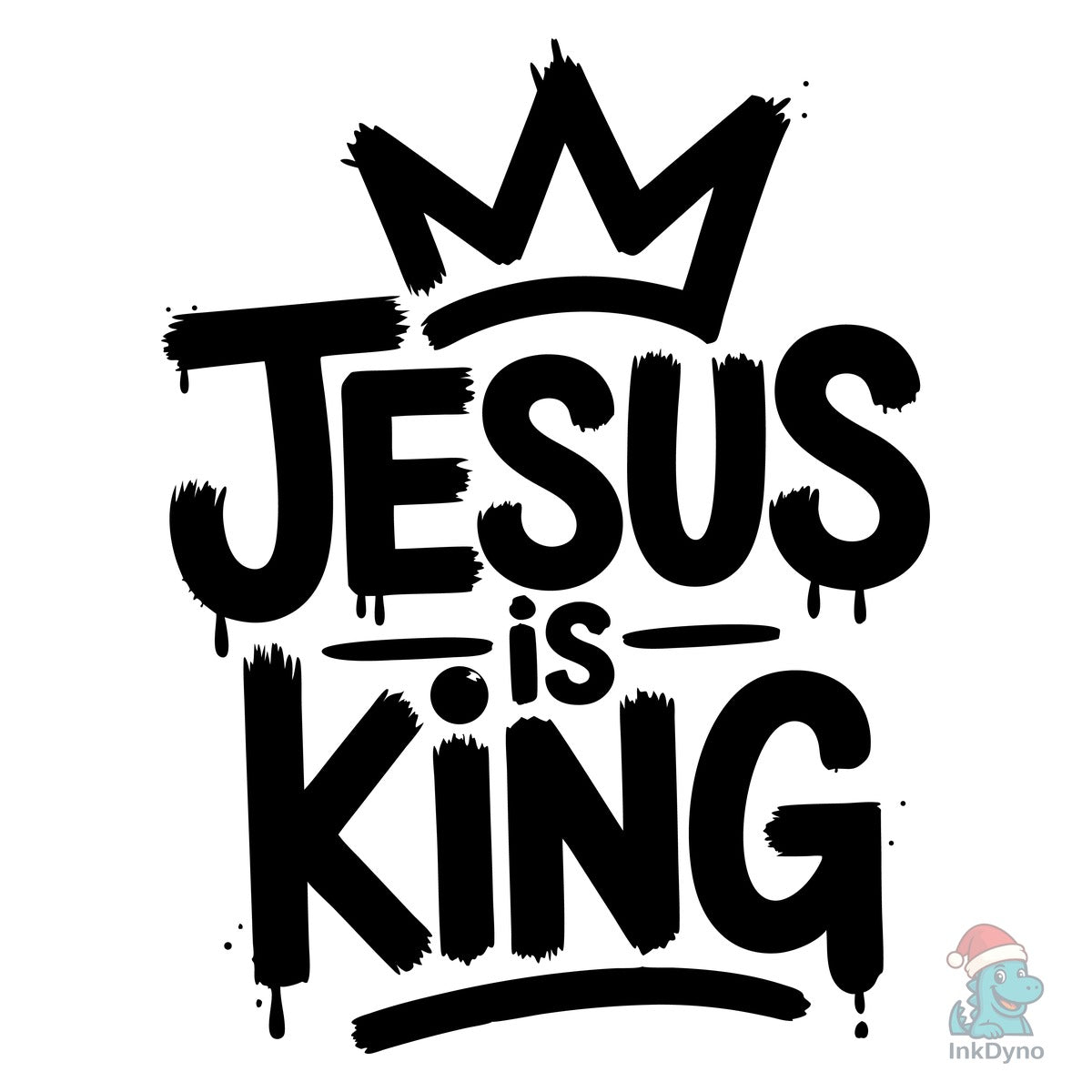 Jesus is King Trendy T-Shirt Design