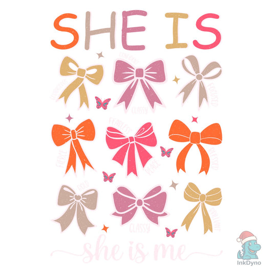 She is Confident Focused Self-Love - DTF Transfer