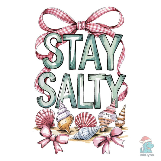 Stay Salty Beach Ocean Coastal Summe - DTF Transfer