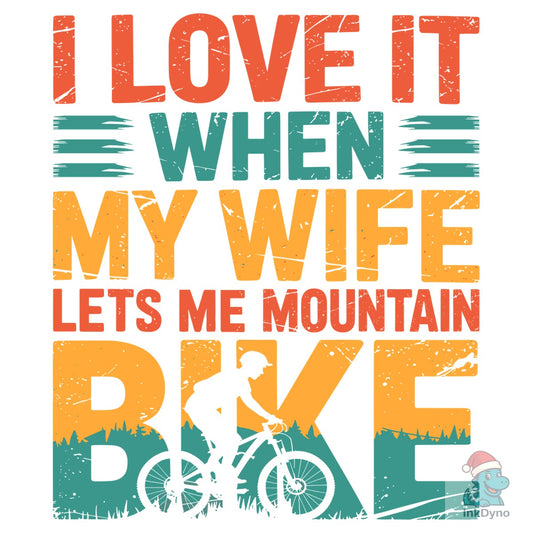 Mountain Biking Husband T-Shirt - DTF Transfer