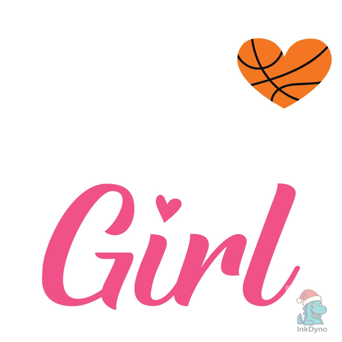 Just a Basketball Girl Typography Tshirt
