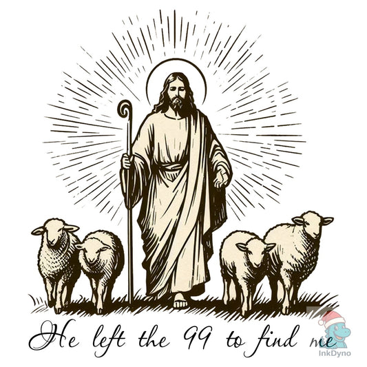 Christian Lost Sheep Jesus - DTF Transfer