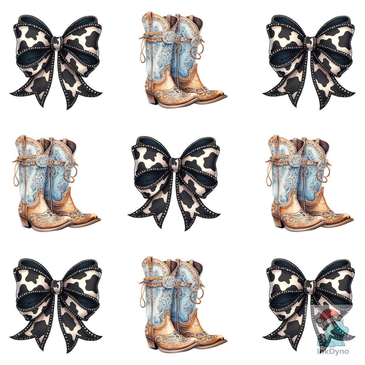 Western Boots and Bow