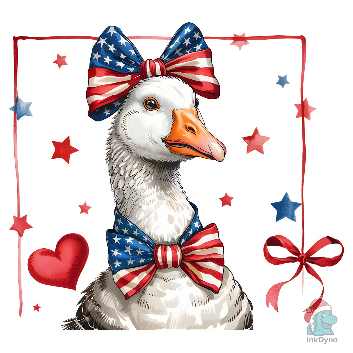 4th of July Goose Mama USA Sublimation