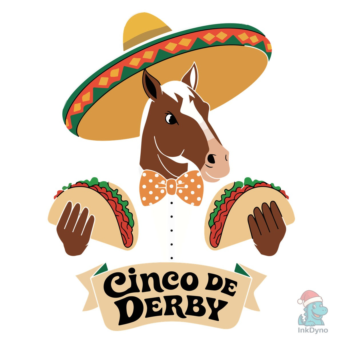 Cinco De Derby Horse with Sombrero and