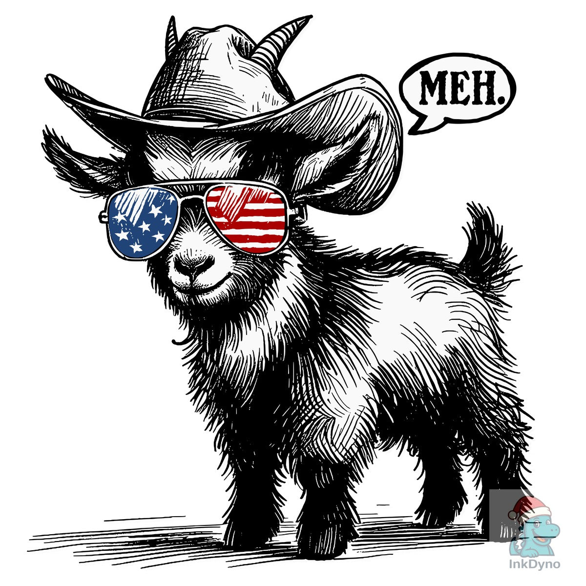 Goat Meh Retro Shirt