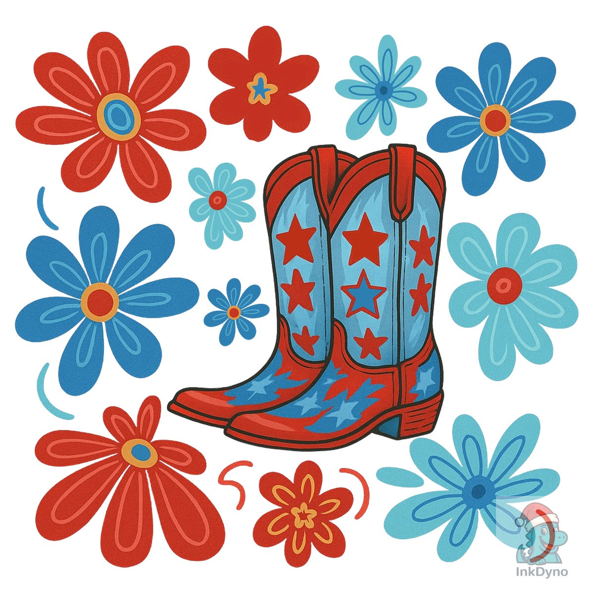 Floral Western Cowgirl Boot America