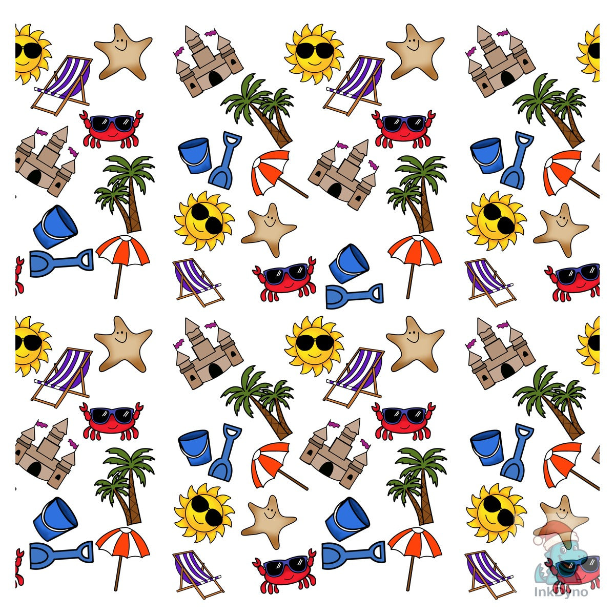 Beach Seamless 12 X 12 Pattern Scrapbook