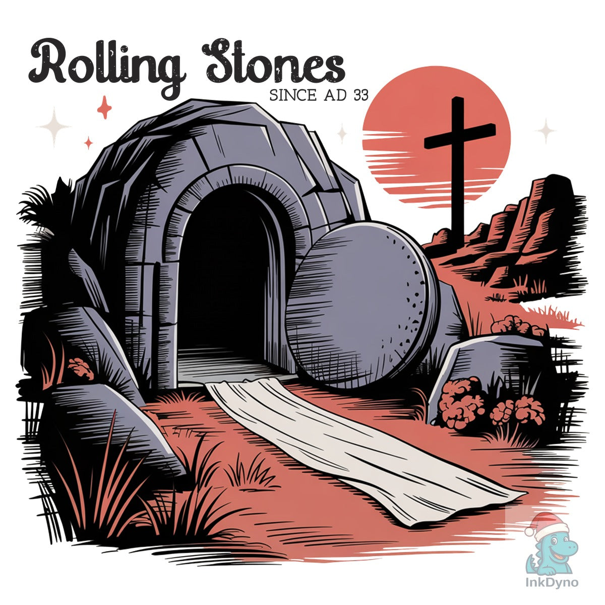 He is Risen Religious Stone