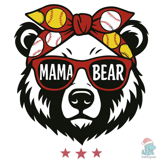 Mama Bear Baseball Mom - DTF Transfer