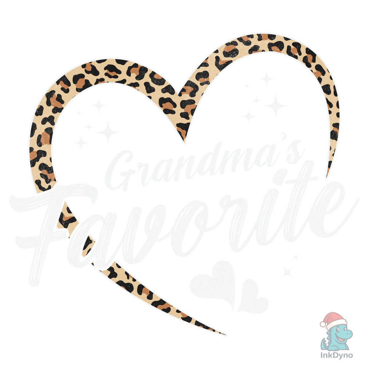 Leopard Heart Grandma's Favorite