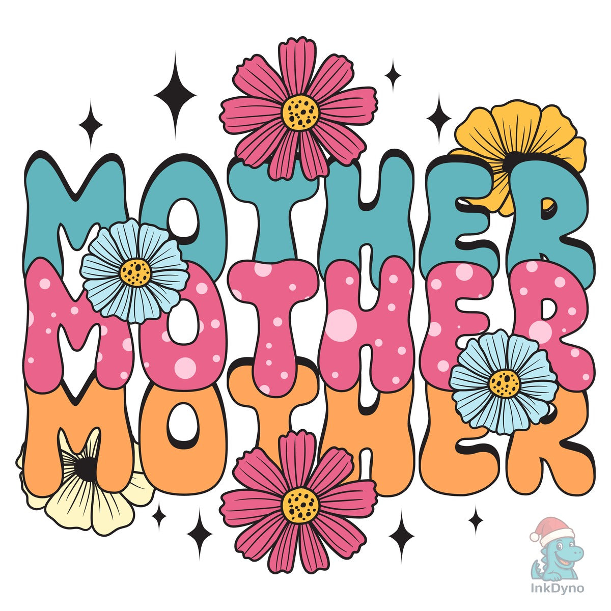 Mother Floral T-shirt Day's Sublimation