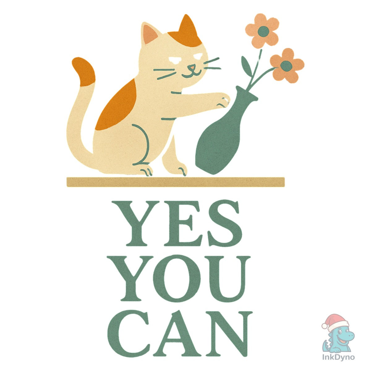 Yes You Can Motivational Cat