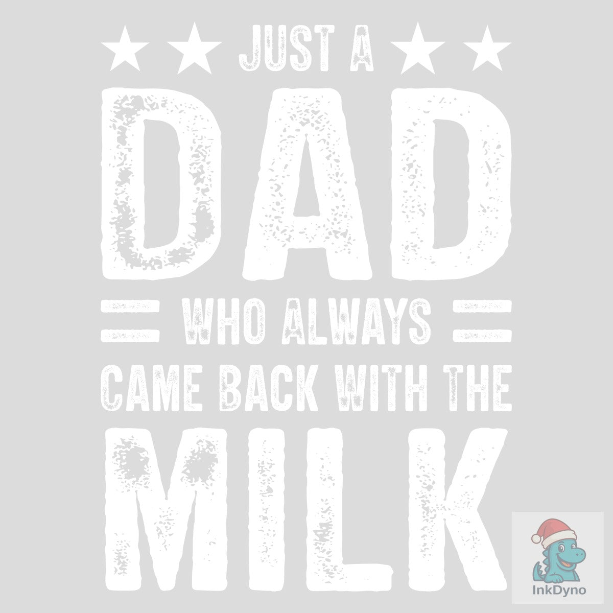Funny Father's Day Milk Design