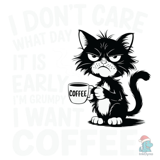Grumpy Cat Funny Sarcastic Cat - DTF Transfer
