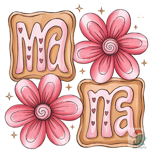 Mama Cookie Floral for Mom Gift - DTF Transfer