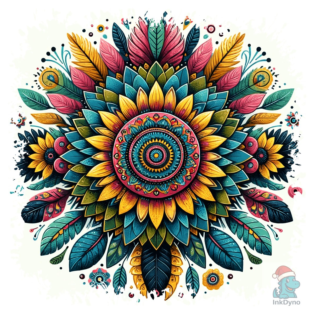 Animal Mandala Square Tshirt