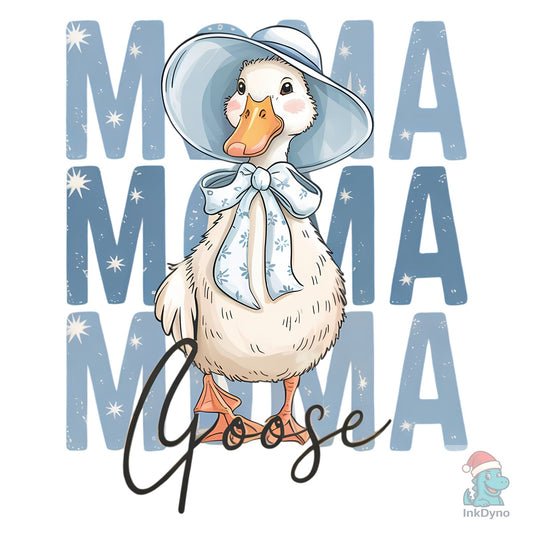 Blue Hat Mama Goose - DTF Transfer