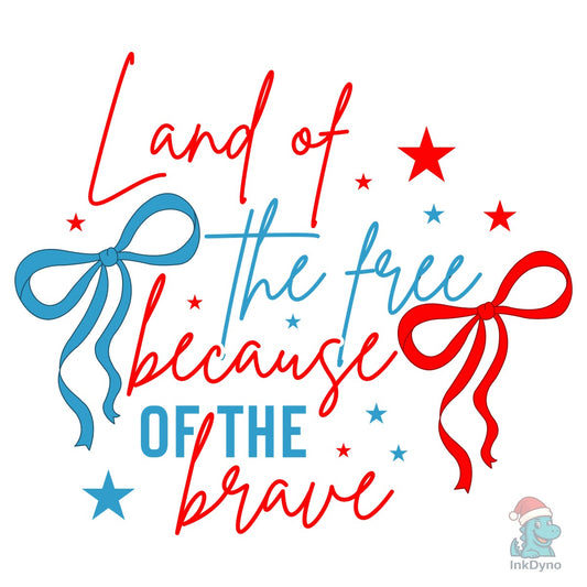 Coquette America Land of the Free Because - DTF Transfer