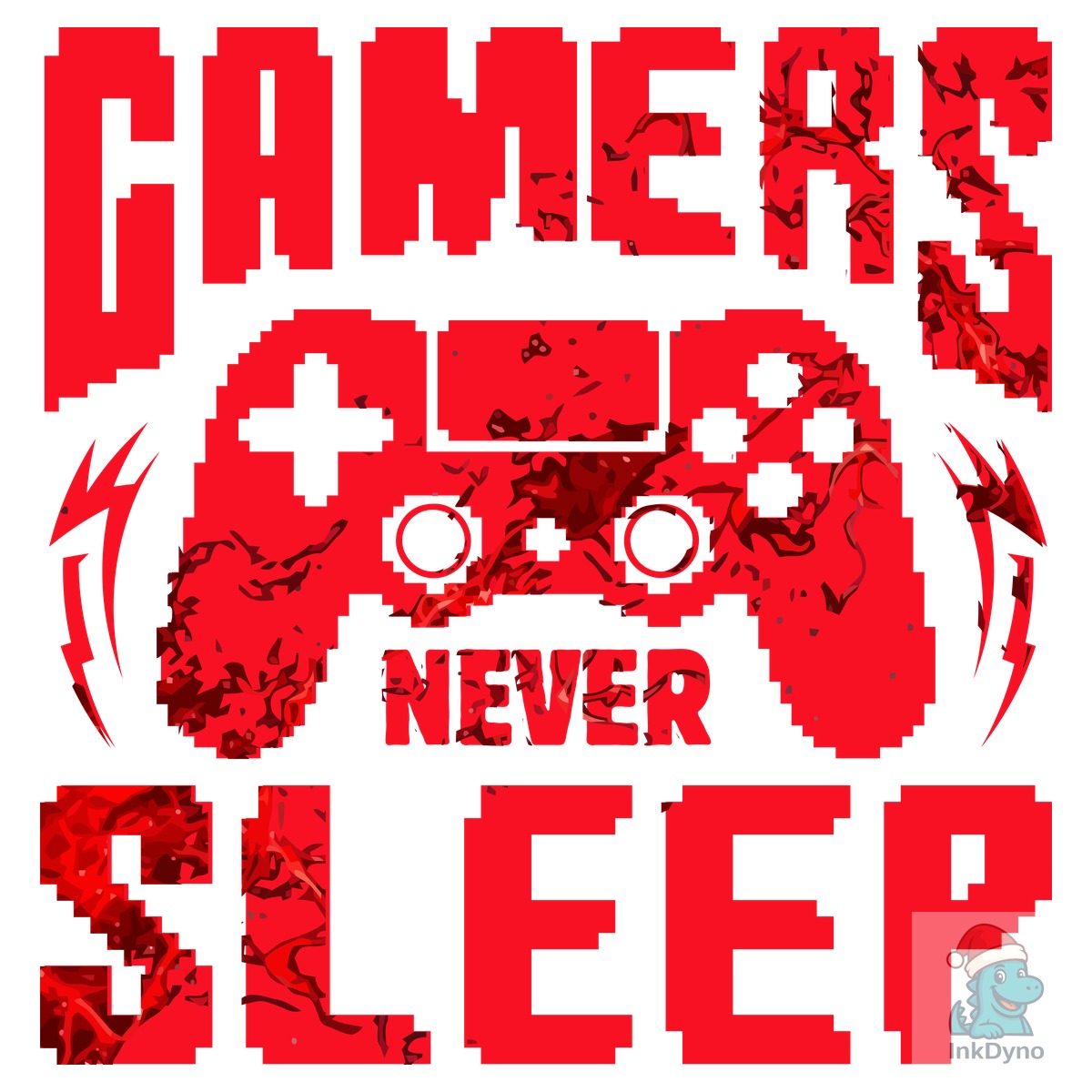 Gamers Never Sleep Graphic T-Shirt