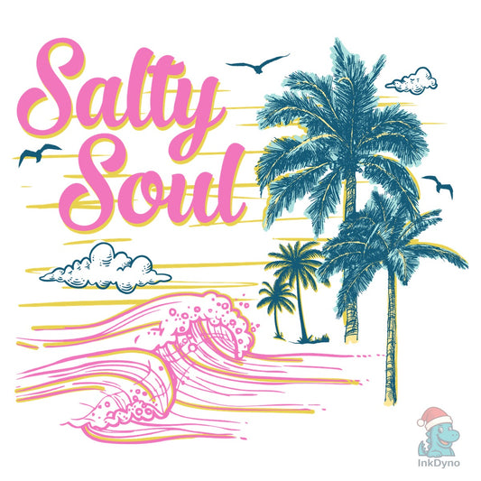 Salty Soul Retro Summer Heat - DTF Transfer