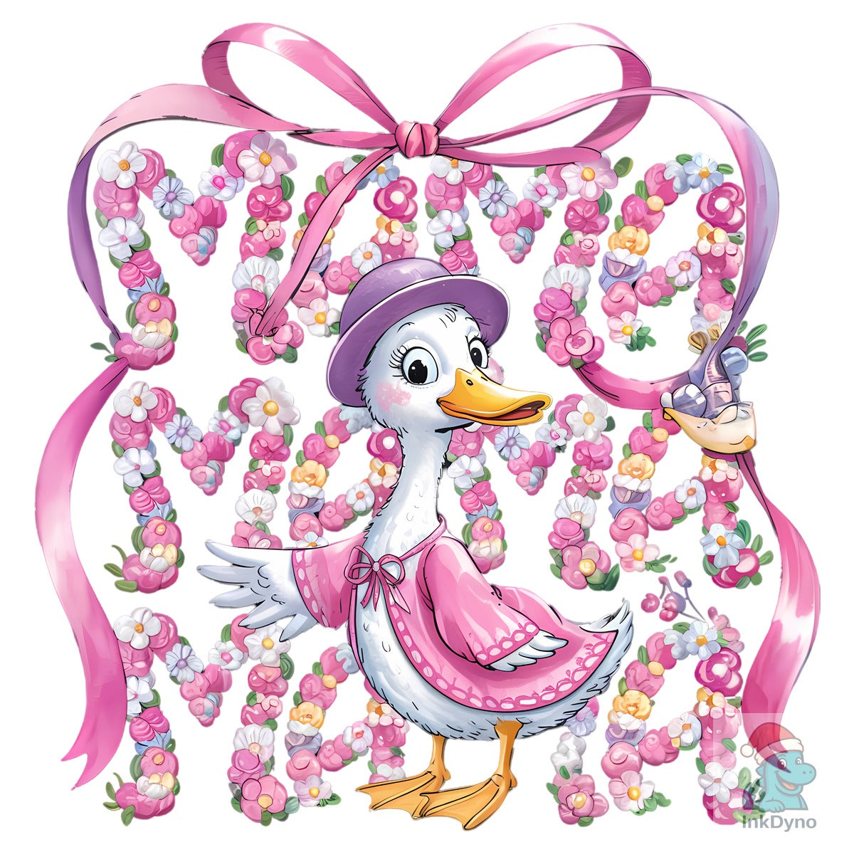 Vintage Pink Mama Duck