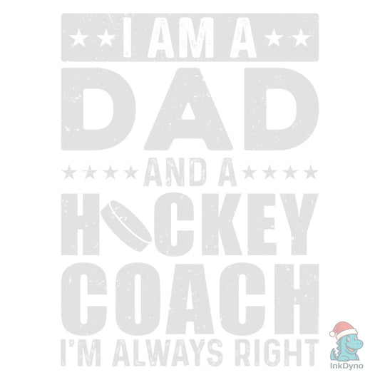 Hockey Coach Dad Hockey Sport - DTF Transfer