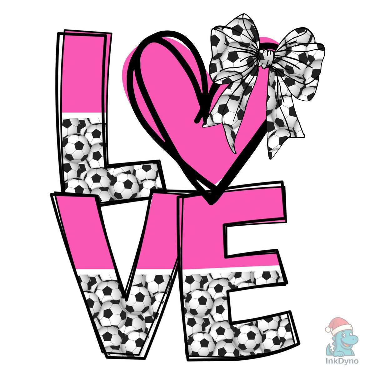 Pink & Soccer Ball Sublimation