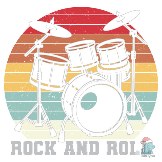 Drummer Rock and Roll Drumming Shirt - DTF Transfer