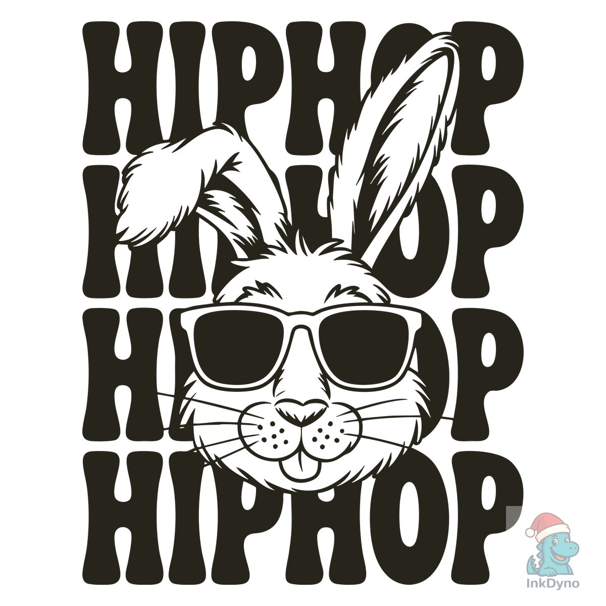 Hip Hop Easter Bunny Sublimation