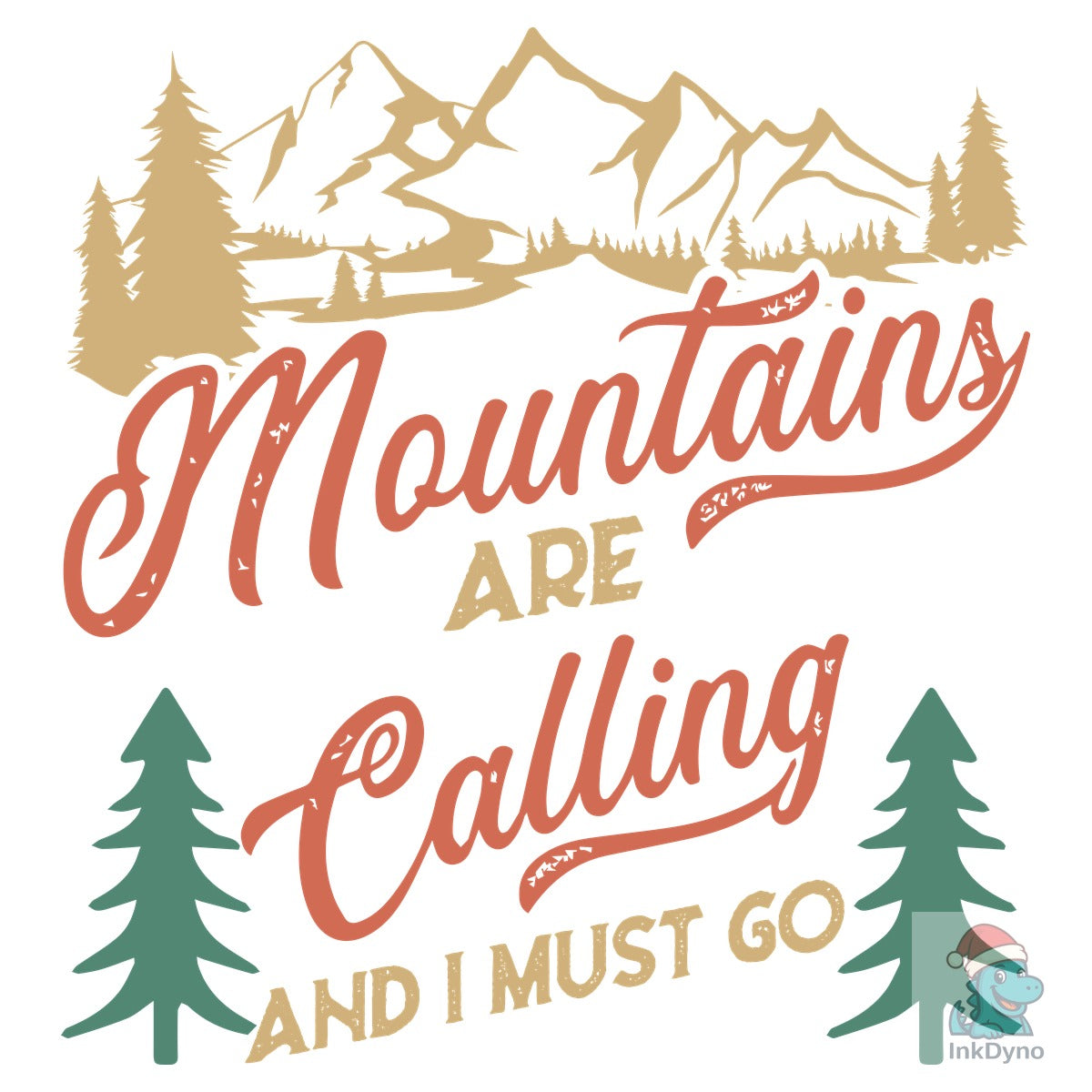 Mountains Are Calling Hiking Tshirt