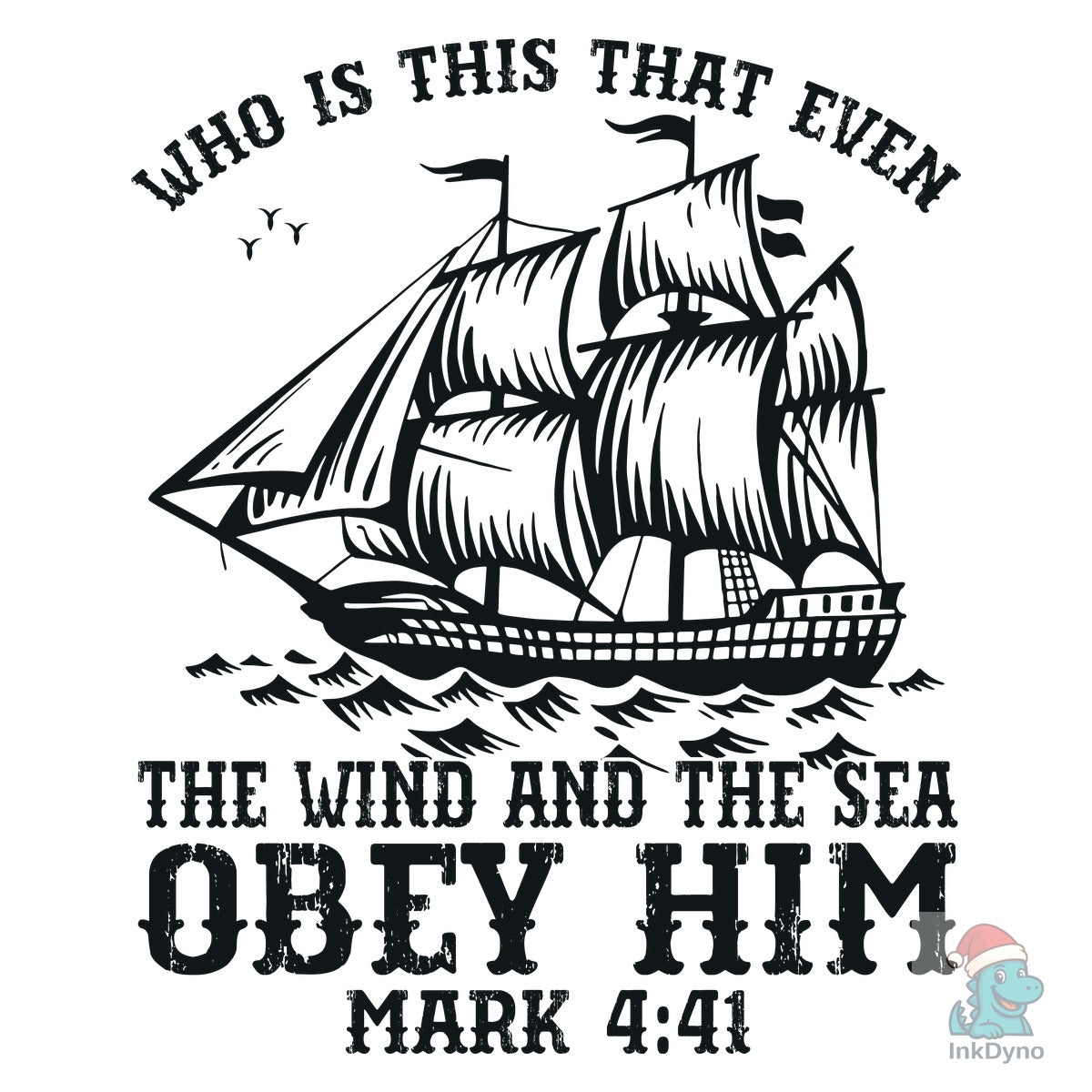 Wind and Sea Obey Him Mark 4:41 Art