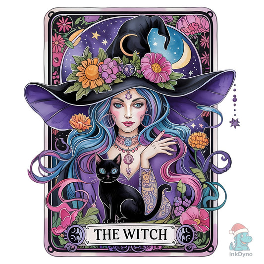The WITCH - Mystical Gothic Illustra - DTF Transfer