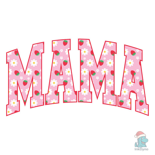 Mama Strawberry Daisy Flower Summer - DTF Transfer