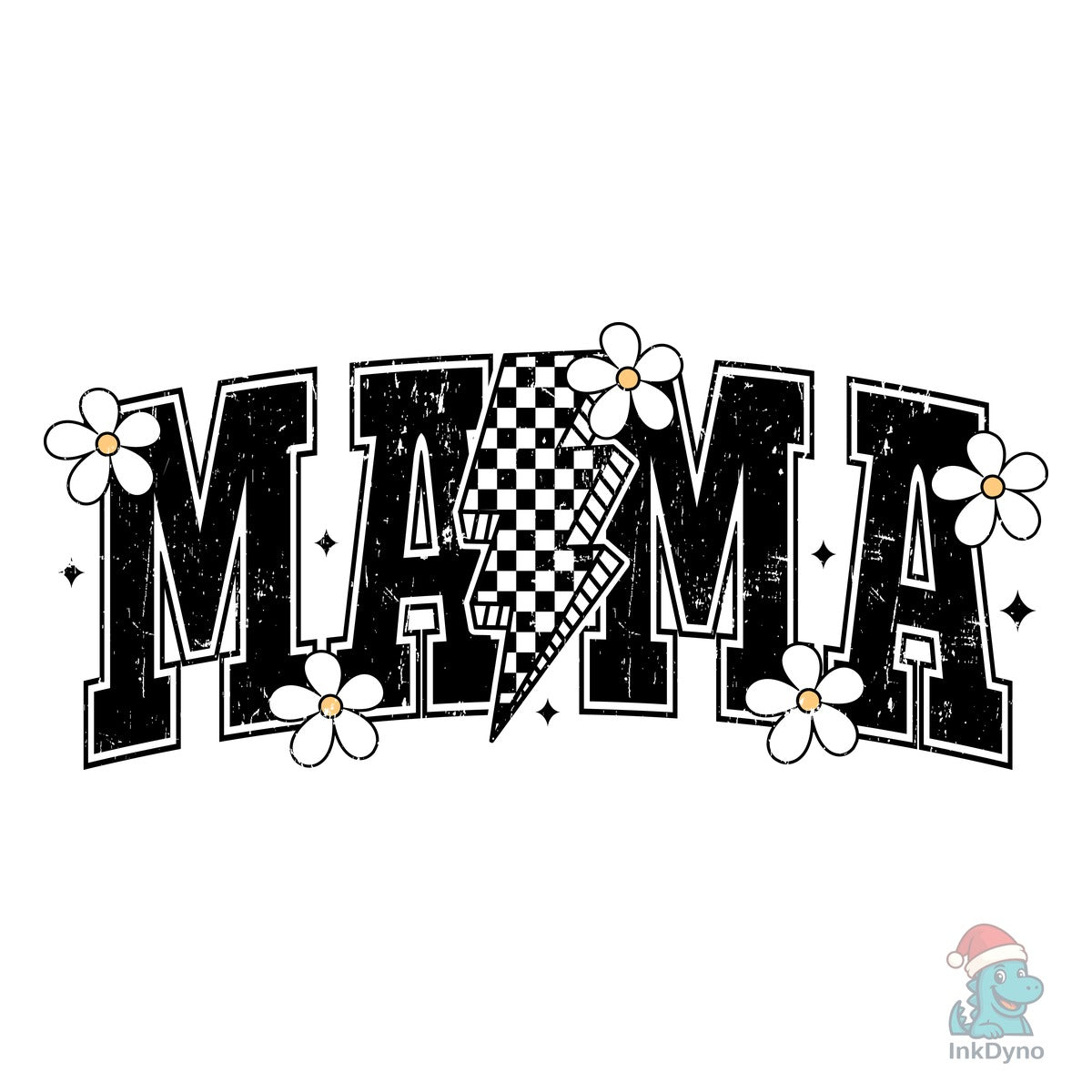 Retro Floral Mama Heat-Press Design