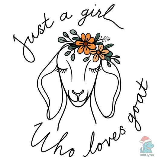 Just a Girl Who Loves Goat Sublimation - DTF Transfer
