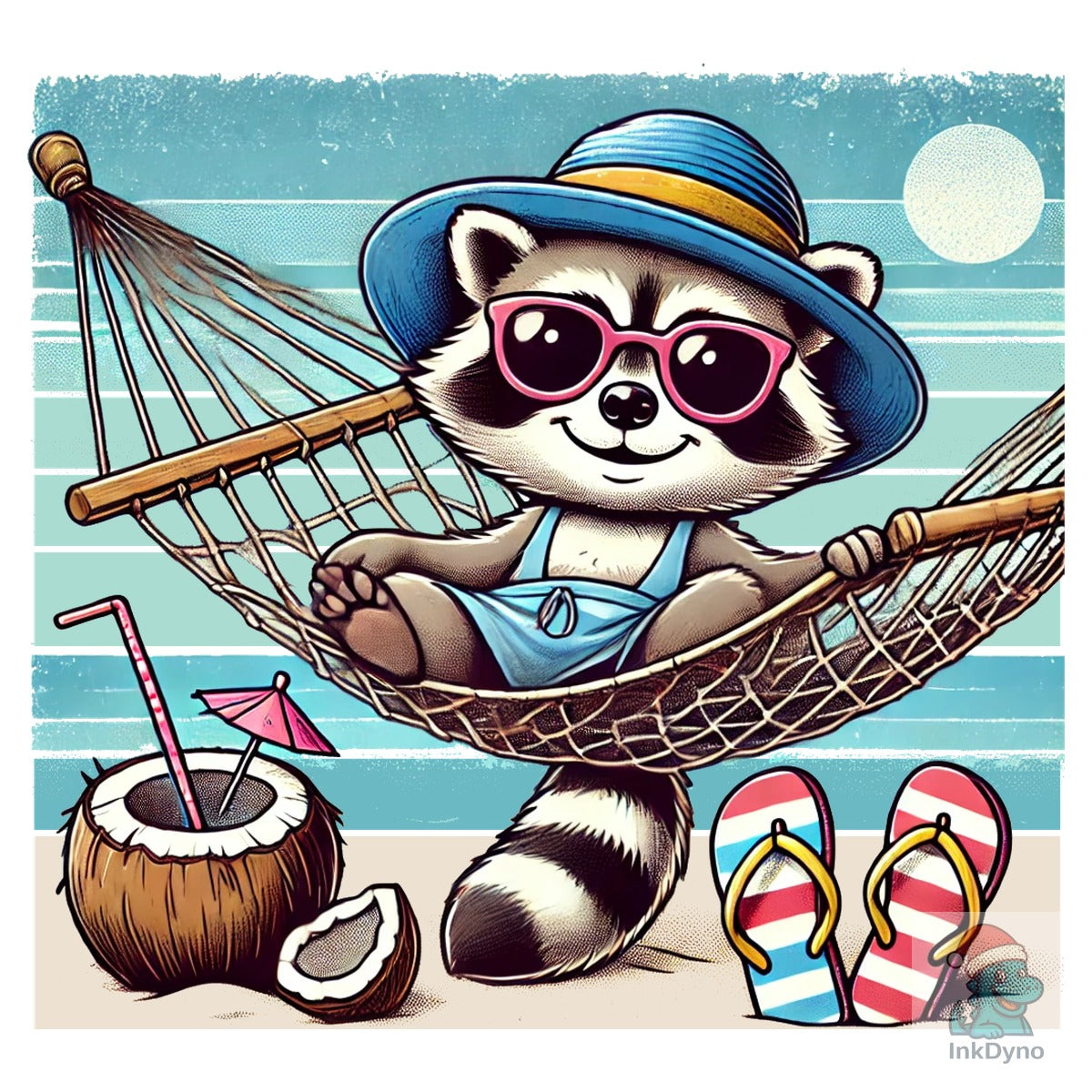 Feral Girl Summer Raccoon Summerpng