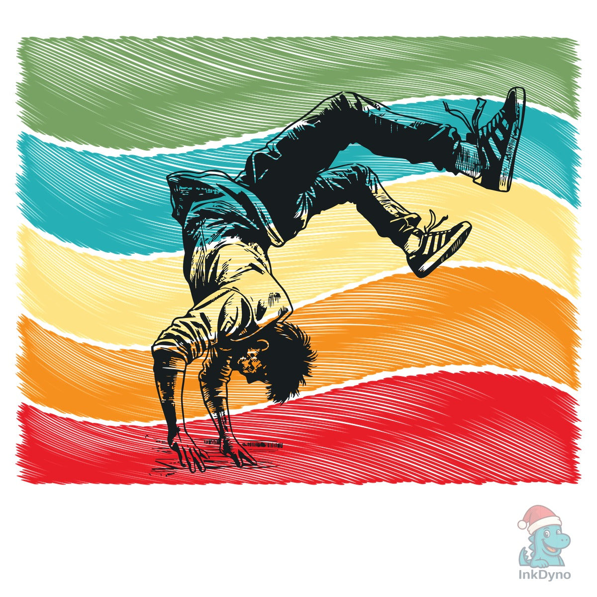 Backflip Expert Parkour T-Shirt Design