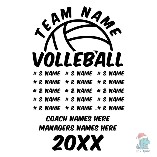 Volleyball Team Volleyball Team - DTF Transfer