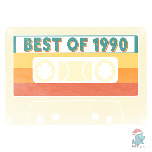 Vintage Cassette of 1990 T-shirt Design - DTF Transfer